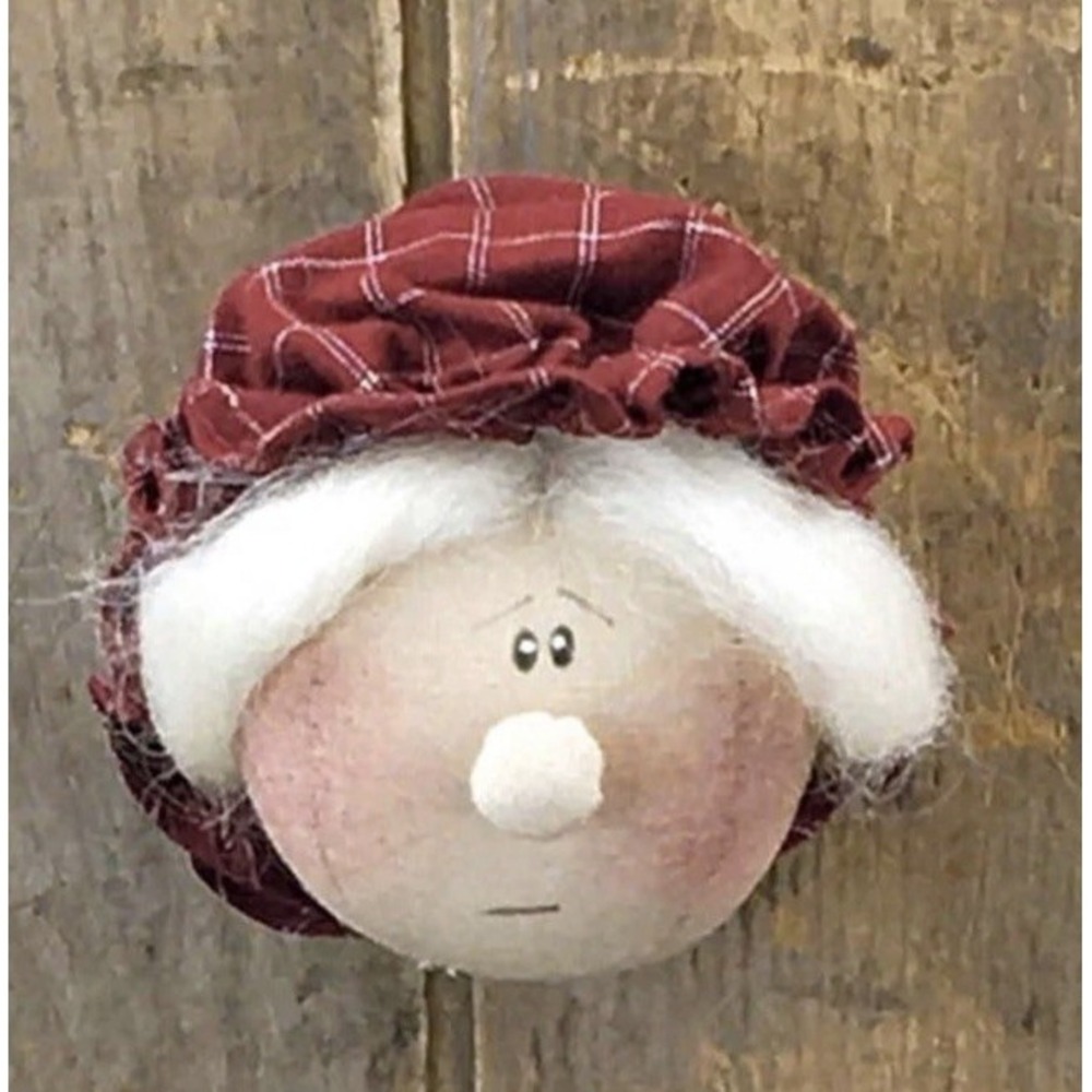 New w/ tag Honey and Me Mrs Santa Ornament-rustic Santa Claus Christmas